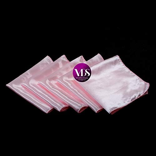 VDS - 150 Pieces | Satin Napkins 12 x 12 Inch Square | Kitchen & Dinner Table Napkins Cloths Handkerchief for Restaurant Bistro Wedding Christmas Birthday Party Dinner Decoration (Blush Pink) - Image 2