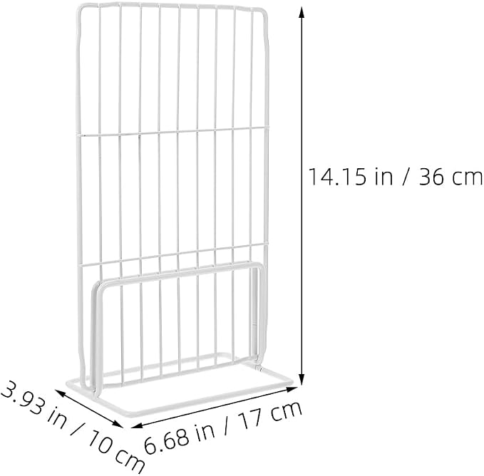 Ggarneck 2pcs Refrigerator Metal Partition Kitchen Chest Freezer Dividers Fridge Wire Shelf Separators for Organized Storage Closet Drawer White Iron Dividers for Home - Image 3