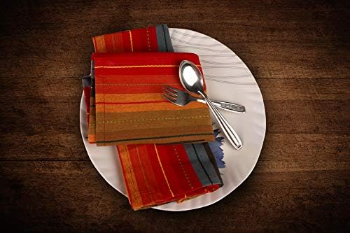 Urban Villa Kitchen Towels Cotton Dish Towels 20”x30” (Set of 3) Red Multi - Image 6