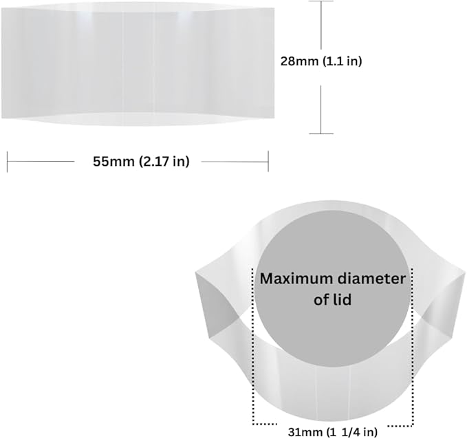 55 x 28 mm Clear Perforated Shrink Band for Large Boston Round, Large Dropper & Syrup Bottles [Cap Diameter: 1 1/4"] Pack of 1,000 - Image 2