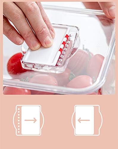 SANNO Fridge Food Storage Containers Produce Saver FreshWorks Produce Food Storage Container Bin Stackable Refrigerator Kitchen Organizer Keeper, with Removable Drain Tray to Keep Fresh - Image 4