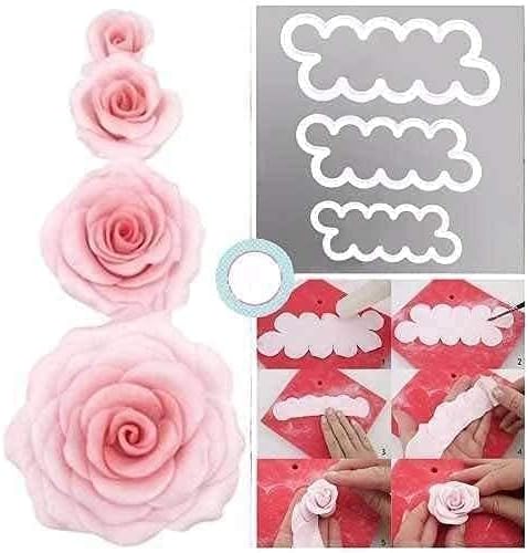 12 Piece Cake Decorating Nozzle Cake Making Set,Cake Decoration Kit with 360-Degree Rotating Turntable, Icing Nozzles, Scraper Set, Silicone Spatula,Cake Tin Set of 3, (Combo 5) - Image 7