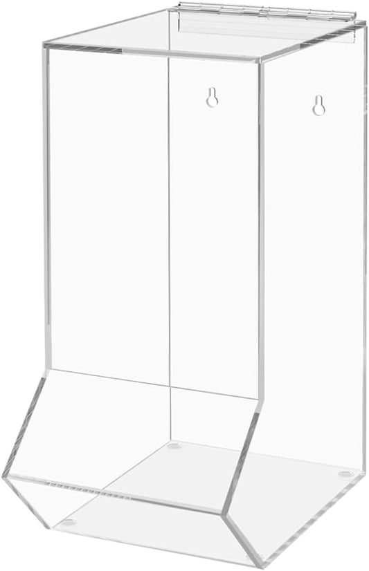 Marketing Holders Clear Dispenser Drop Bin for Retail Medical Facility 6.5" x 14.75" Wall or Counter Storage Display Acrylic Candy Container by MarketingHolders