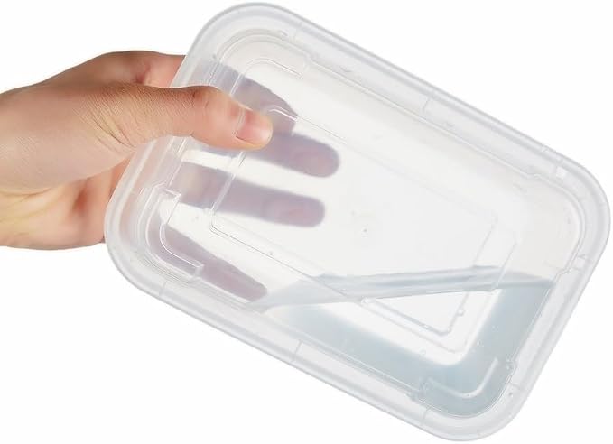 [40 Value Pack single one compartment 24 OZ Meal Prep Plastic Food Storage Containers - BPA Free Reusable Lunch Bento Box with Lids - Spill proof,Microwave, Dishwasher and Freezer Safe - Image 4
