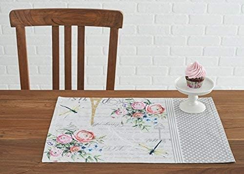 Maison d' Hermine Champ De Mars Bundle Set 100% Cotton Set of 4 Napkins (20 Inch by 20 Inch) and Set of 4 Place Mats (13 Inch by 19 Inch) - Image 4