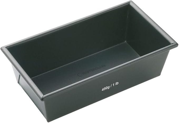 MasterClass KCMCHB41 1 lb Loaf Tin with PFOA Non Stick, Robust 1 mm Carbon Steel, 15 x 9 cm Small Bread Pan, Grey by Master+Class