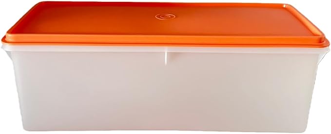 NewTupperware Jumbo Bread Saver 23-cup 5.6L Keeper Storage with Aprioct Orange Seal by Unknown