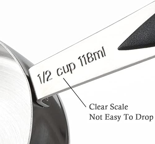 Measuring Cups and Spoons Set of 17 Double Sided Magnetic Measuring Spoons | Stainless Steel Measuring Cups Nesting Magnetic Measuring Spoons Set with 1 Leveler for Dry and Liquid Ingredients - Image 2