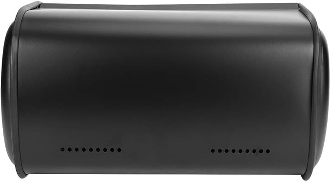 Bread Box for Kitchen Countertop, Stainless Steel Bread Holder, Large Capacity Bread Storage Container, Metal Bread Bin, Morden Bread Box with Rolling Door for Homemade Breads, Pastries,(Black) - Image 8