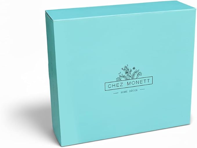 Tea Chest 12 Compartments Tea Bag Large Storage Box with Beveled Glass Lid - Image 3