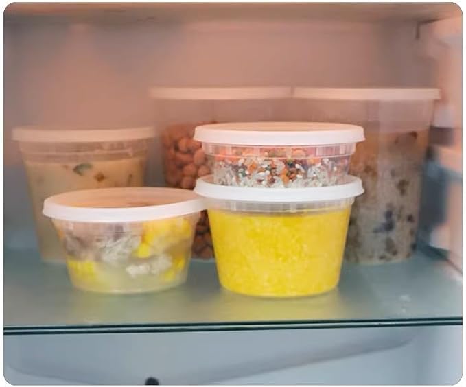 Deli Food Containers with Lids – 240 Sets Bulk Value Pack, 16 Oz Pint Size Airtight Food Storage Meal Prep Takeout & Restaurant Containers, BPA-Free, Microwave, Freezer & Dishwasher Safe (16 Oz) - Image 7