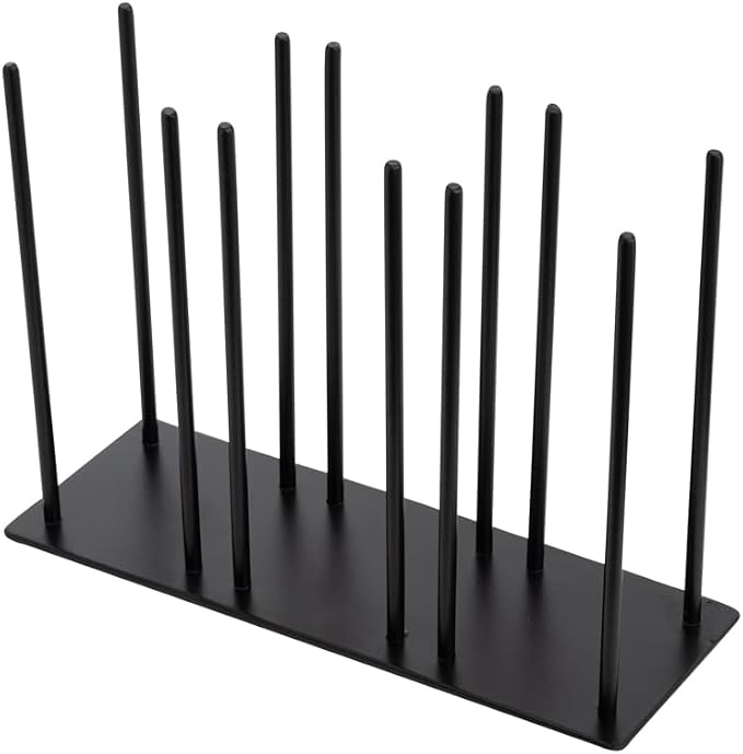 RW Base Black Iron Horizontal Portion Cup / Lid Organizer - 3 Section - 8 1/4" x 3" x 6" - 1 count box - Image 2