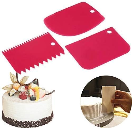 12 Piece Cake Decorating Nozzle Cake Making Set Combo - Versatile Baking and Cake Decoration Kit with 360-Degree Rotating Turntable, Icing Nozzles, Scraper Set, Silicone Spatulaa (Combo 3) - Image 5