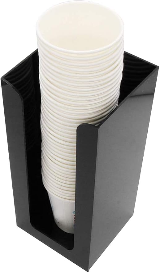 Disposable Paper Cup Dispenser, Acrylic Coffee Cup and Lid Storage Organizer Holder, Coffee Milk Tea Shop Restaurant Accessories Christmas Party Supplies - Image 7