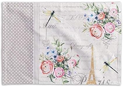 Maison d' Hermine Champ De Mars Bundle Set 100% Cotton Set of 4 Napkins (20 Inch by 20 Inch) and Set of 4 Place Mats (13 Inch by 19 Inch) - Image 3