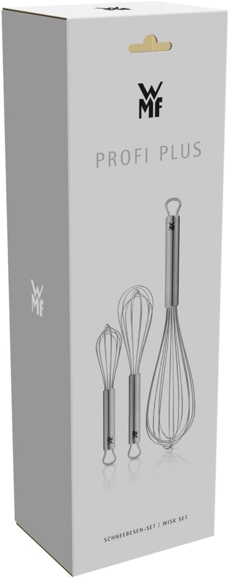 WMF Profi Plus Whisk Set of 3, Stainless Steel 18/10, Teardrop Shaped, Dishwasher Safe, 30cm - Image 9