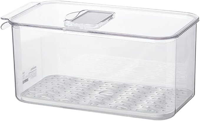 SANNO Vegetable Fruit Containers Fridge Containers,Freezer Produce Saver Refrigerator Organizer Bins with Vented Lids And Drain Tray For Pantry Fridge Freezer Cabinet Kitchen Organization - Image 2