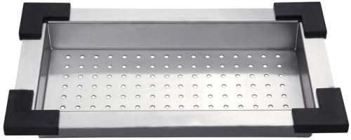 Kraus Stainless Steel Colander, 17 1/2" x 9 1/2" x 2 1/4", CS-2 - Image 5