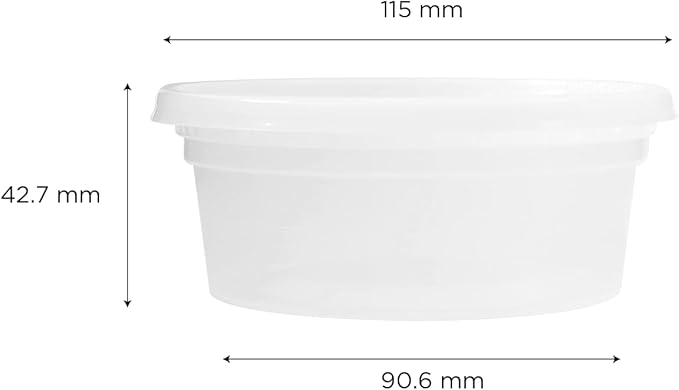 Karat [8oz - 240 ct] Clear PP Injection Molded Round Deli Containers with Lids (FP-IMDC8-PP) - Image 3
