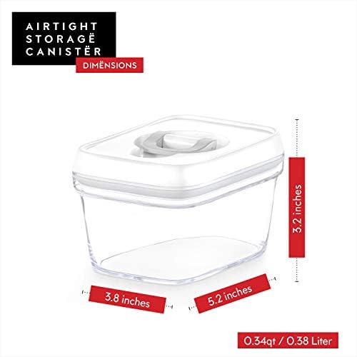 DWËLLZA KITCHEN Airtight Food Storage Containers Set - 12 PC Set - For Kitchen Pantry Organization and Storage - BPA-Free - Clear Plastic Dry Food Canisters with White Lids, Keeps Food Fresh. - Image 6