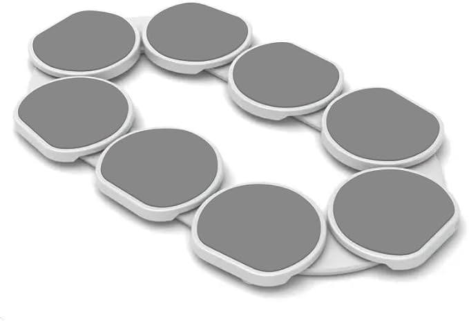 Light Gray- The Lazy Susan Revolution - The First Patented Lazy Susan Turntable Expandable for Rectangular & Oblong Tables - Kitchen & Dining Tables - Great Gift! Parties & Gatherings - Image 2