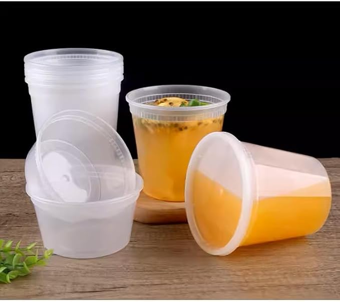 Deli Food Containers with Lids – 240 Sets Bulk Value Pack, 12 Oz Airtight Food Storage Meal Prep Takeout & Restaurant Containers, BPA-Free, Microwave, Freezer & Dishwasher Safe (12 Oz) - Image 9