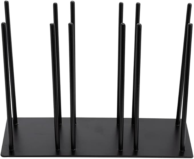 RW Base Black Iron Horizontal Portion Cup / Lid Organizer - 3 Section - 8 1/4" x 3" x 6" - 1 count box - Image 12