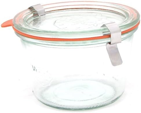 Weck 741 - 0.25 Liter Mold Jars with Lids - 6 Rings and 12 Clamps - Image 2