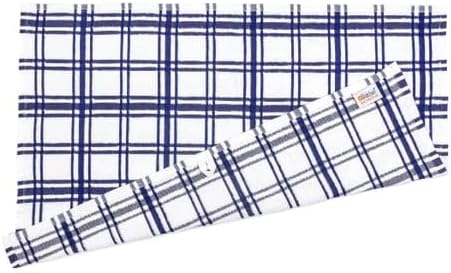 MÜkitchen Premium Kitchen Towels, 20x30 inches, 100% Cotton, Set of 4 (Ink Blue) - Image 5