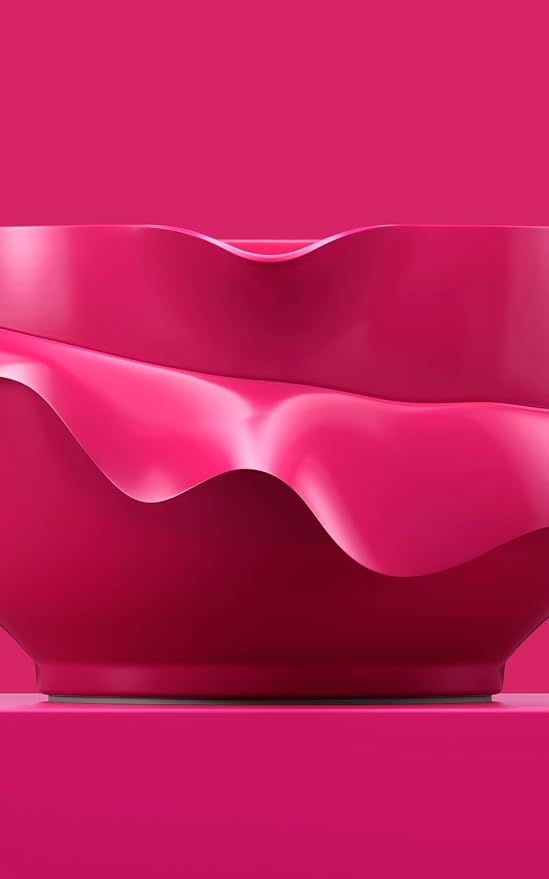 Rosti Margrethe Bowl Set, Set of 4 Bowls with 2 Bowls and 2 Lids, Recyclable Plastic, 1.5 Litre and 3 Litre, Beetroot - Image 5