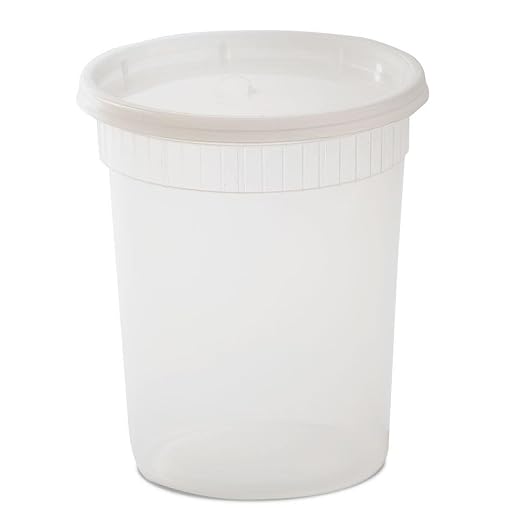 YW Plastic Soup/Food Container with Lids, 32 oz., 240 Piece by Unknown