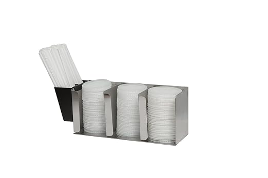 San Jamar Lid Organizer with Adjustable Dividers for Restaurants and Fast Food, Plastic, 14.5 Inches, Silver by SanJamar