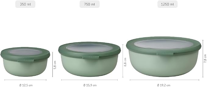 Mepal Set Multi Bowl, Pp/Tpe, Nordic White, One Size - Image 3