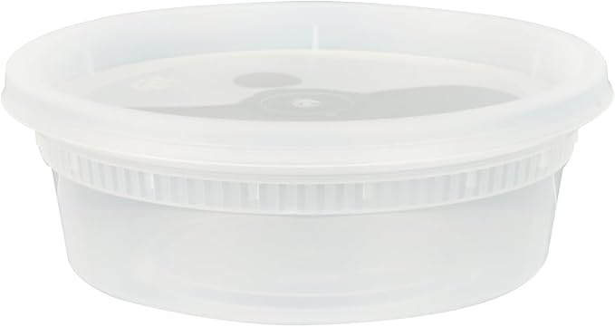 Restaurantware-Asporto 8 Ounce To Go Boxes, 25 Microwavable Round Soup Containers - Clear Plastic Lids Included, Do Not Contain BPA, Clear Plastic Catering Food Containers, Disposable - Image 11