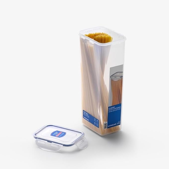 Lock & Lock Airtight Rectangular Tall Food Storage Container, Pasta Box 67.63-oz/ 8.45-cup (1) - Image 4