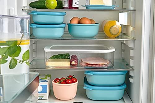 Mepal – Multi Bowl Cirqula 3-Piece Set – Food Storage Container with Lid - Suitable as Airtight Storage Box for Fridge & Freezer, Microwave Container & Servable Dish - 500, 1000, 2000ml - Vivid mauve - Image 6