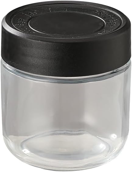 9 PCS Kitchen oil dispensers Spice Jars And Food Conainers Set, Clear Glass With Food Degree Plastic, 17 oz Cooking oil dispener, 8.8 oz Condiment Spice Jars, 8.4 oz Sealing Oats Containers Black - Image 4