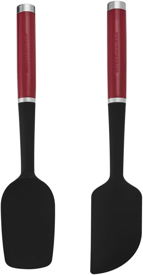 KitchenAid KQG437OHERE 2pc Silicone Spatula Set – Empire Red by KitchenAid