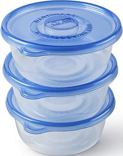 Glad GladWare Big Bowl Food Storage Containers with Lids, Large Round No BPA Plastic Containers for Soups, Salads, and Meal Prep, Lock Tight Seal, Microwave Dishwasher Safe, 48 Oz, 3 Count - 6 Pack | Lock-tight seal for soups, salads, and meal prep in ... - Image 7
