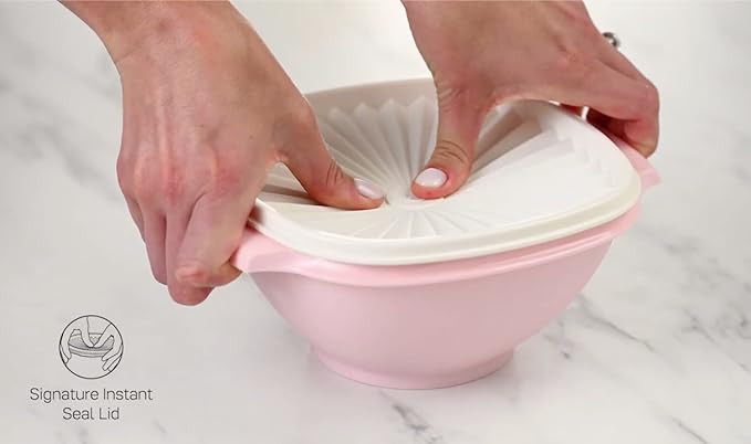 Tupperware Heritage 10-Piece Vintage Food Storage Set (5 Bowls + 5 Lids) | Plastic Food Storage Containers with Secure Lids, BPA-Free Materials, & Dishwasher-Safe for Kitchen Storage or Meal Prep - Image 6