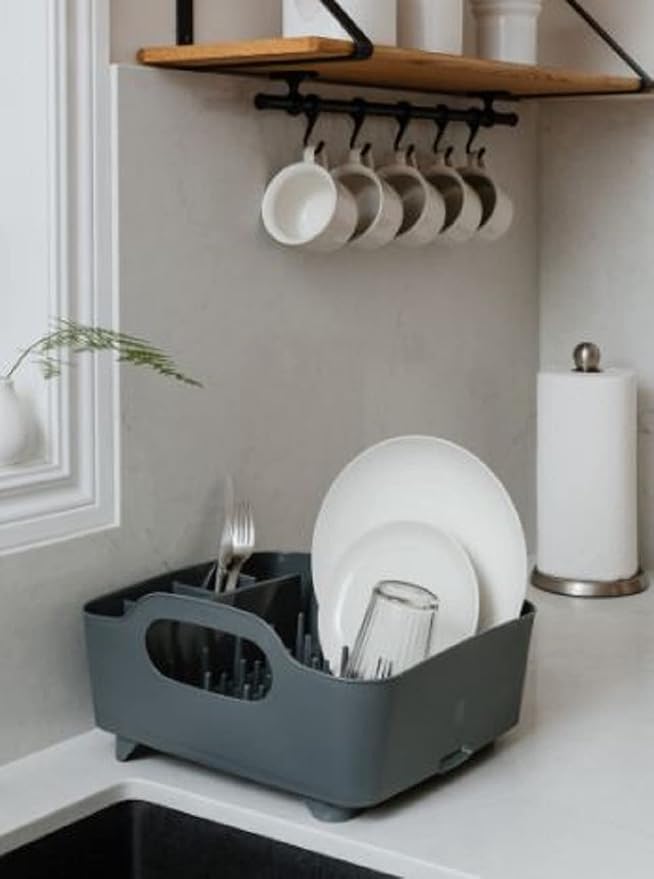 Umbra Tub Dish Rack, Charcoal (330590-149) - Image 4