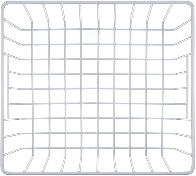 6 Pack Wire Storage Baskets for Organizing, Freezer Organizer Bins, Pantry Organization Bins Cabinets - Metal Basket Kitchen, Laundry, Fridge, Bathroom Countertop Organizer, Pearl White - Image 9