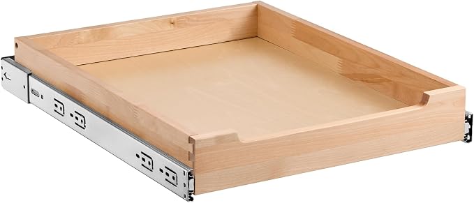 VEVOR Pull Out Cabinet Organizer, 17"W x 21"D Cabinet Drawer, Soft Close Slide out Shelf, Heavy-Duty Sliding Wood Drawer, Bottom Mount Size（17.5"W x 23"D）and Side Mount Size（18"W x 23"D） - Image 9