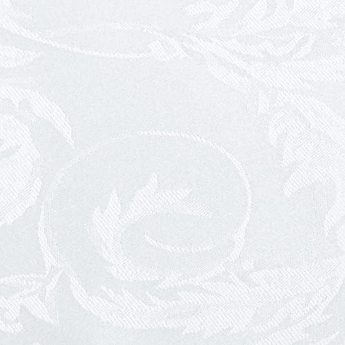17x17-Inch Square Damask Cloth Napkins, White, Set of 120 - Image 2