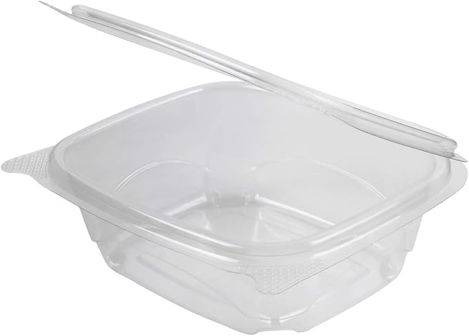 Karat PET Hinged Deli Containers with Lids - Perfect for Pasta Salads, Fruit, Deli Sides, and Home Meal Prep - Clear Plastic Food Containers, Take Out Containers (12oz) - Image 8