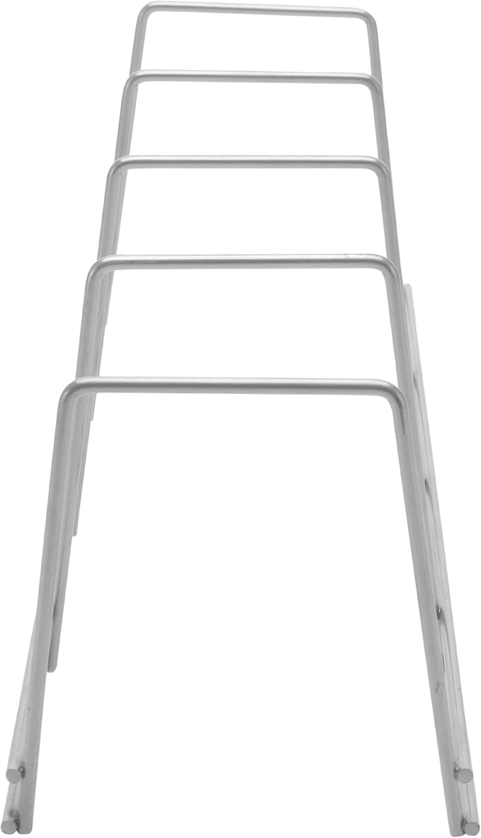 YBM Home Wire Dish Storage Rack for Plates, Cutting Boards, Bakeware, Pots and Pans, Serving Trays, Lids, and Other Cookware, 4 Section Plate Holder for Cabinets and Cupboards, 40-Pack, Silver 2551 - Image 2