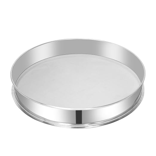Sidasu 19.6" Vibrating Sifter Mesh Screen,150 Mesh Replacement Sieve | 304 Stainless Steel, Uniform Mesh Design, Easy Cleaning, Rust Resistant, For Flour Powder Grain Food Processing Applications - Image 5