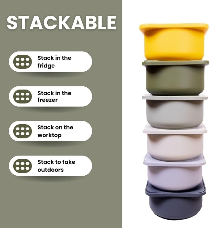Babadoh Pizza Making Accessories | Pizza Dough Proofing Containers with Lids | Set of 3 | Multi Green (1 Dough, 1 Olive, 1 Sage) | Original Size (make 12" Pizzas) - Image 5