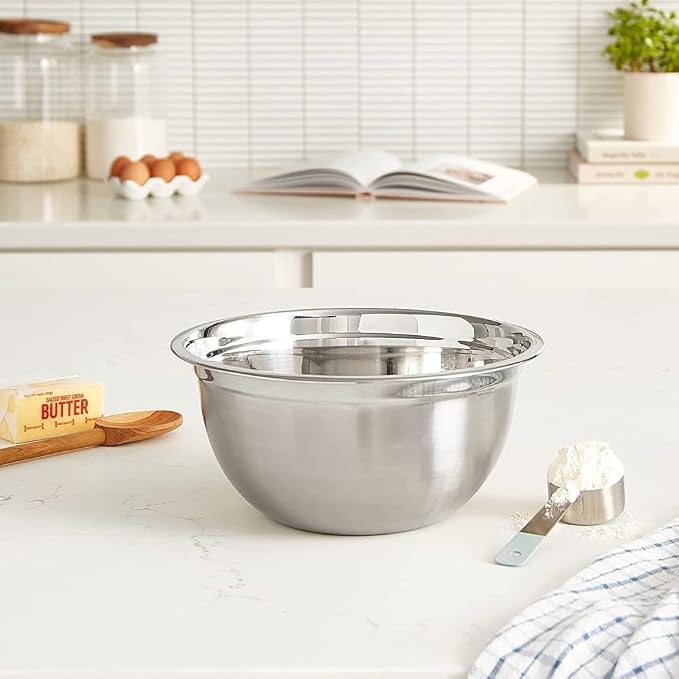 YBM Home Deep Professional Heavy Duty Quality Stainless Steel Mixing Bowls, 3 Quart, 5 Quart, 6.5 Quart and 10 Quart - Image 7