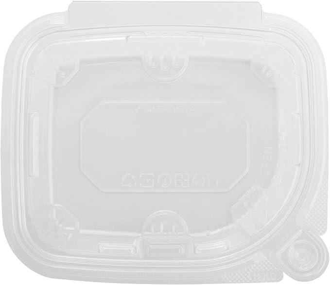 Karat 8oz PET Tamper Resistant Hinged Deli Container [200 ct] - Plastic Clamshell Food Containers, Easy Open Pull-Tab for Restaurants & Takeout - Image 6